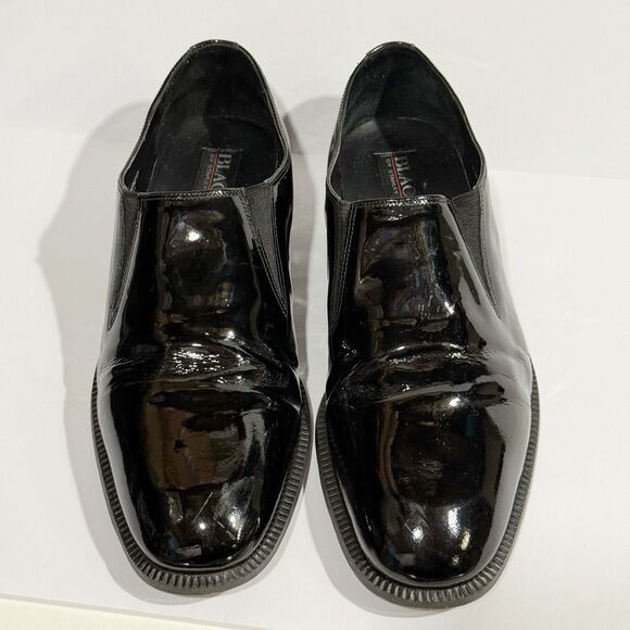 Blacker Stanley Blacker Black Patent Leather Men’s Shoes Size 10 Made In Italy main image 16